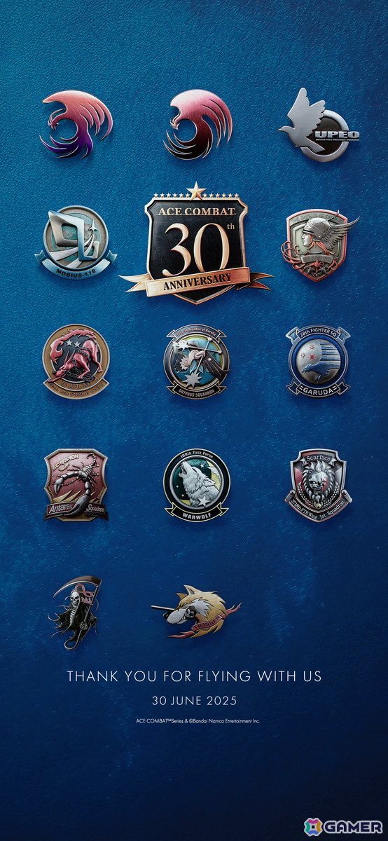「エースコンバット」シリーズ30周年記念ムービーやオケコン開催など記念施策情報が公開に！河野一聡氏からのメッセージもの画像