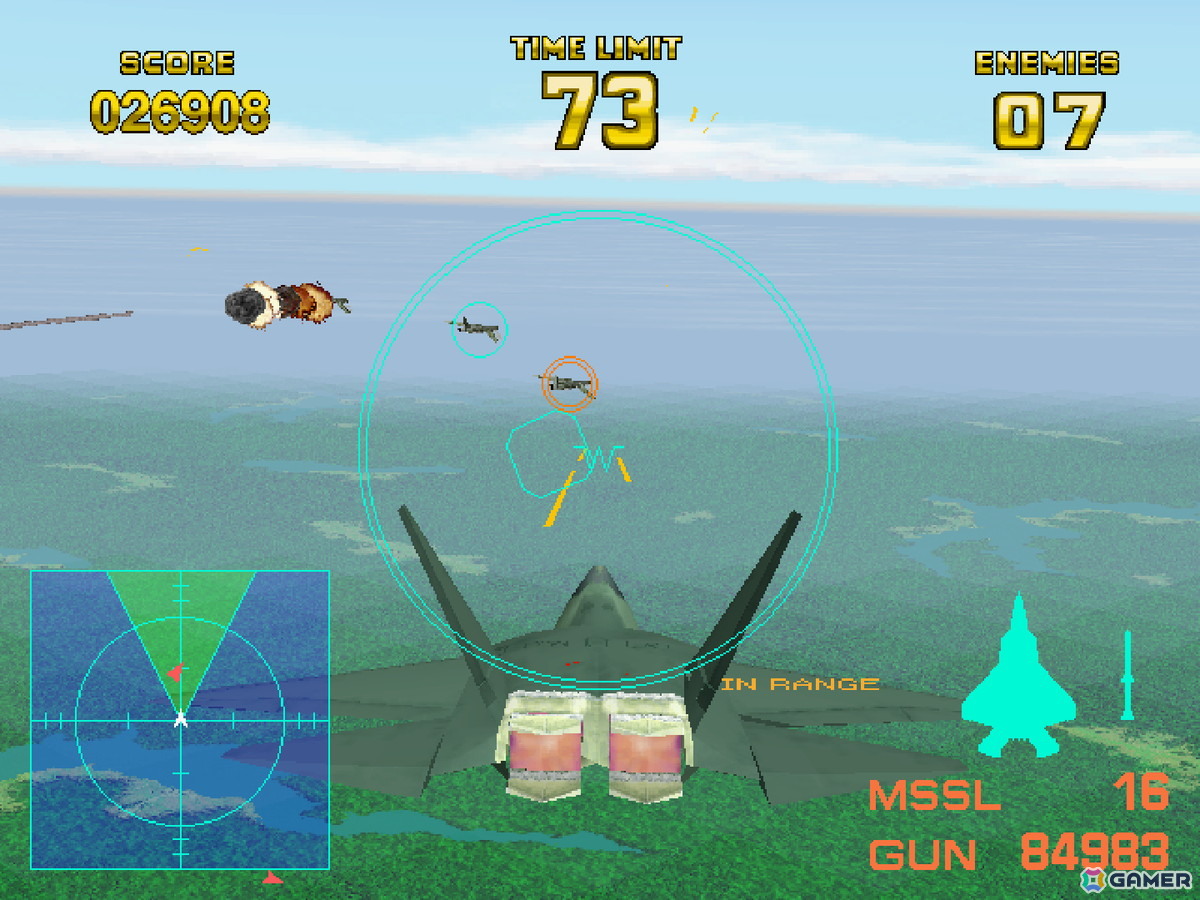 1995年リリースのナムコによるフライトシューティングゲーム「エアーコンバット22」が「アーケードアーカイブス/アーケードアーカイブス2」として7月3日に配信！の画像2