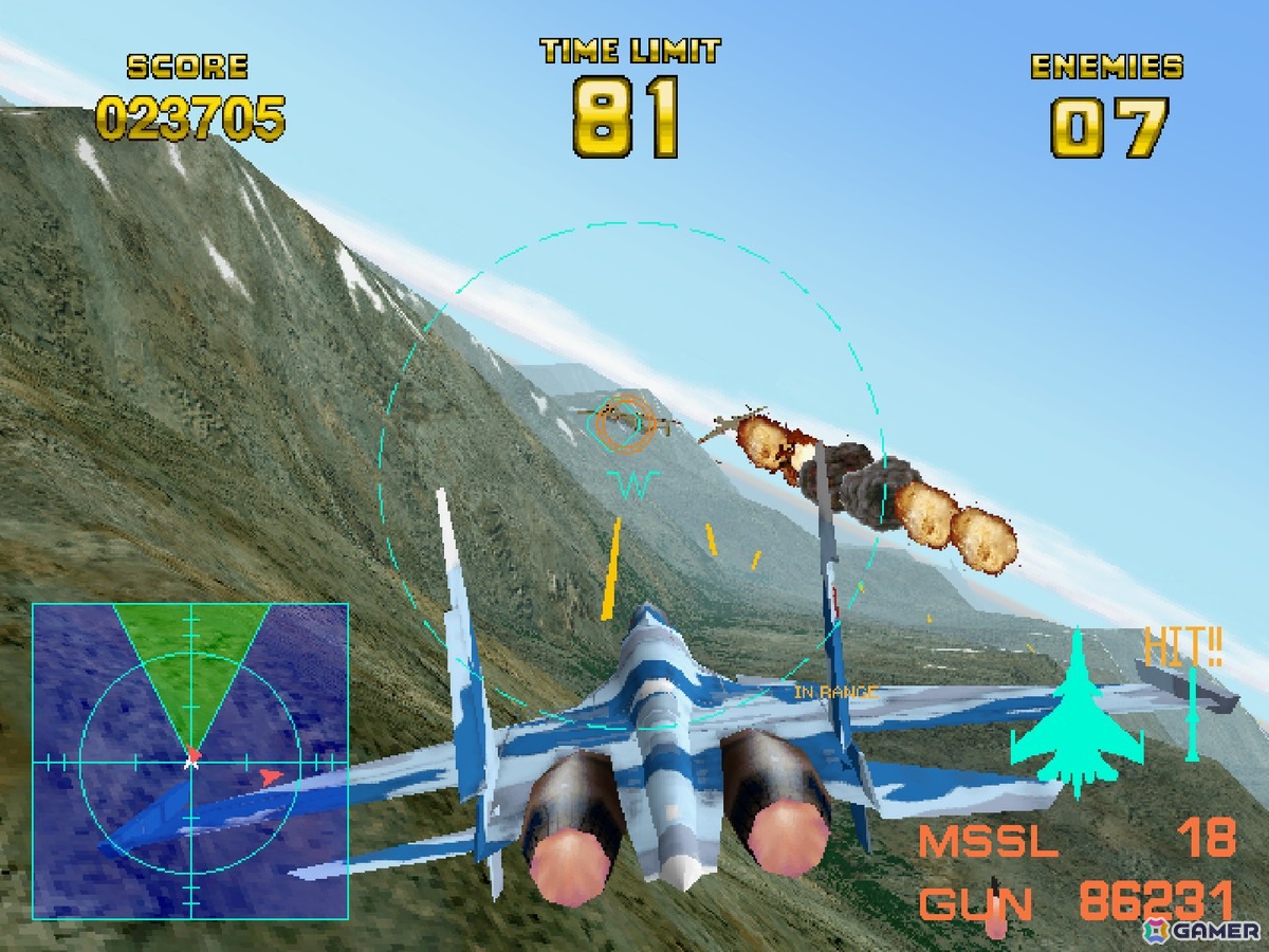 1995年リリースのナムコによるフライトシューティングゲーム「エアーコンバット22」が「アーケードアーカイブス/アーケードアーカイブス2」として7月3日に配信！の画像3