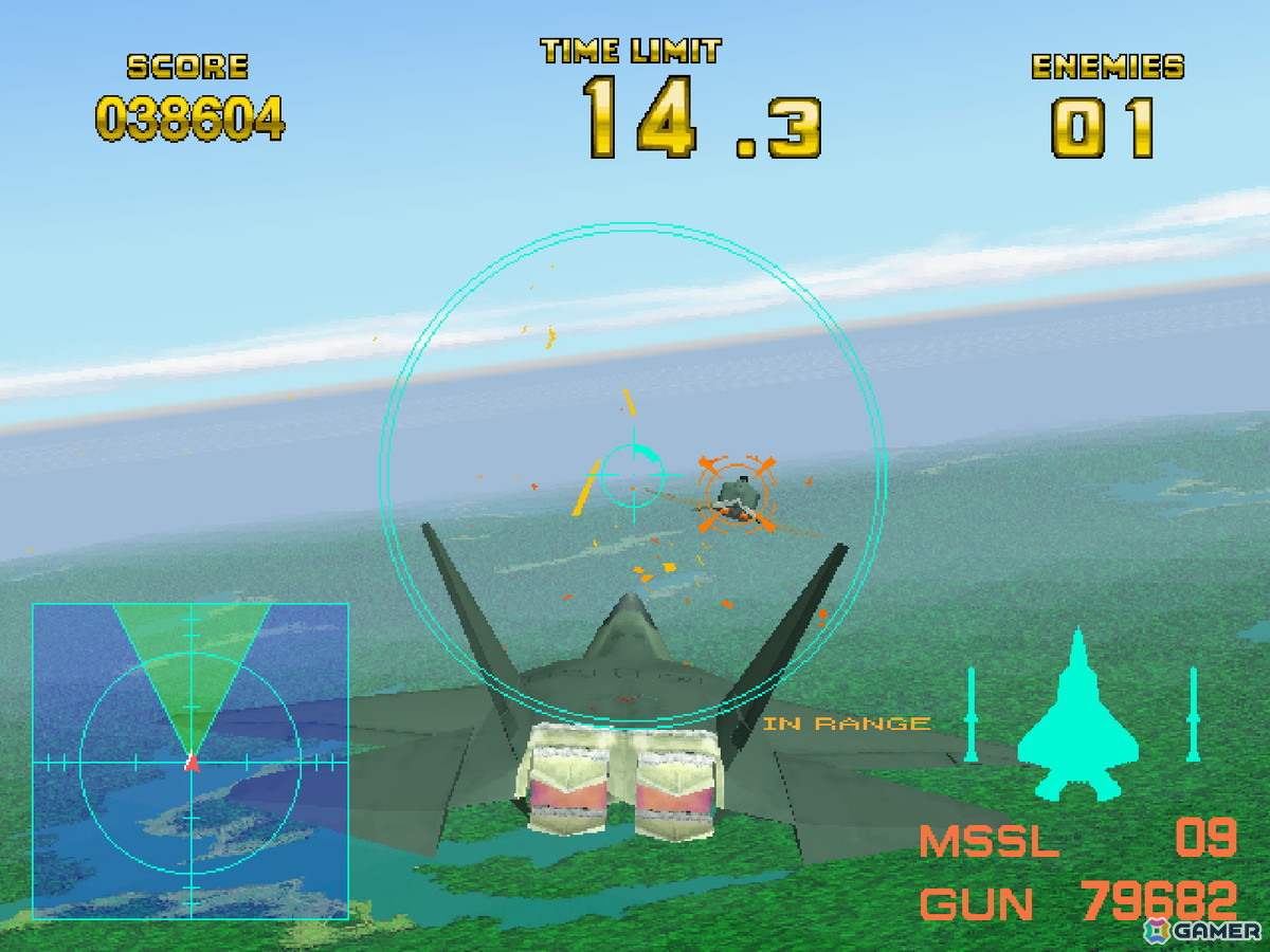 1995年リリースのナムコによるフライトシューティングゲーム「エアーコンバット22」が「アーケードアーカイブス/アーケードアーカイブス2」として7月3日に配信！の画像4