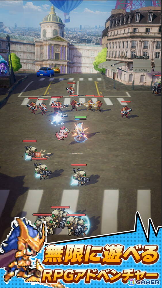 カード育成型カジュアルRPG「ドット異世界」が配信！様々な英雄でチームを編成してステージ攻略やPvPに挑戦しようの画像2