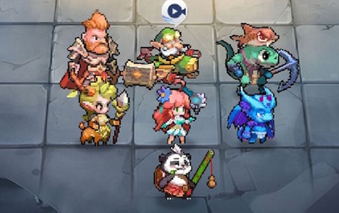 カード育成型カジュアルRPG「ドット異世界」が配信！様々な英雄でチームを編成してステージ攻略やPvPに挑戦しよう