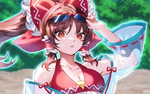 「東方幻想エクリプス」でイベント「幻想大プールドキドキ怪威掃除大会」が開催！水着姿の博麗霊夢がピックアップ願掛けに登場