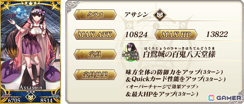 「★5(SSR)刑部姫(アサシン)」