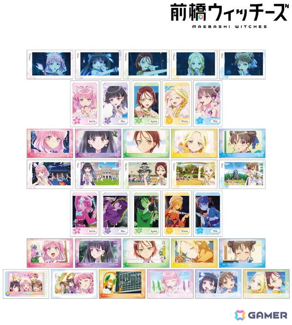 アニメ「前橋ウィッチーズ」よりトレーディング場面写イラストカード3枚セット、マルチデスクマットがAMNIBUSで登場！の画像1