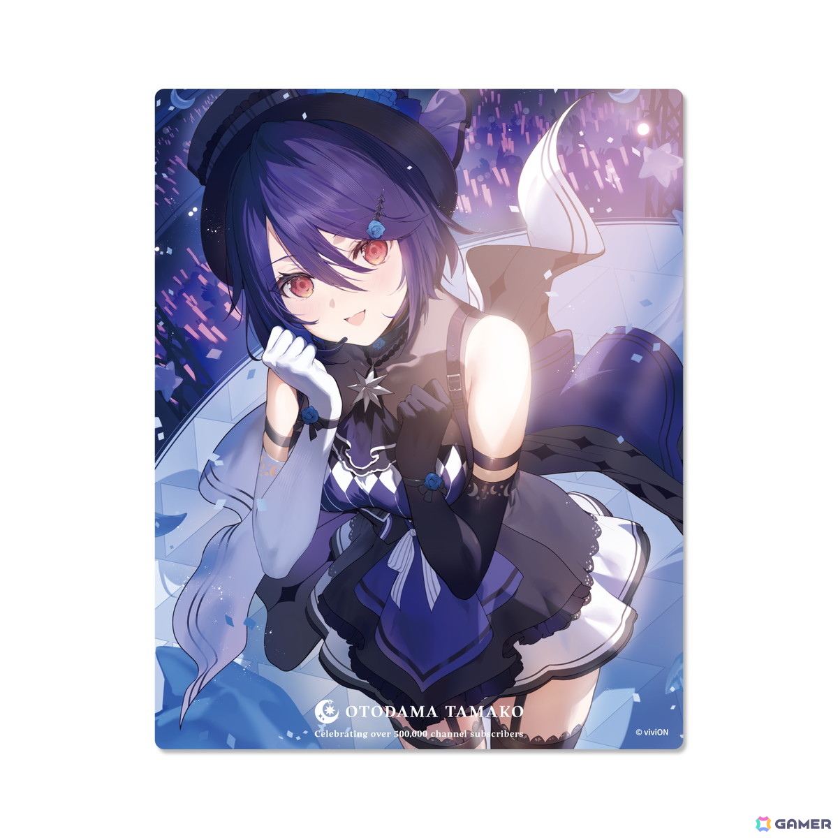 VTuberグループ「あおぎり高校」音霊魂子さんのYouTubeチャンネル登録者数が50万人突破!viviON BLUE内「あおぎり高校購買部」で記念グッズもの画像