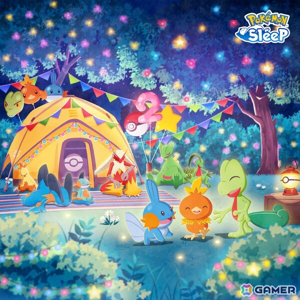 「Pokémon Sleep」グローバルリリース2周年記念の映像が公開！7月14日より開催のイベントではキモリ・アチャモ・ミズゴロウが登場の画像1