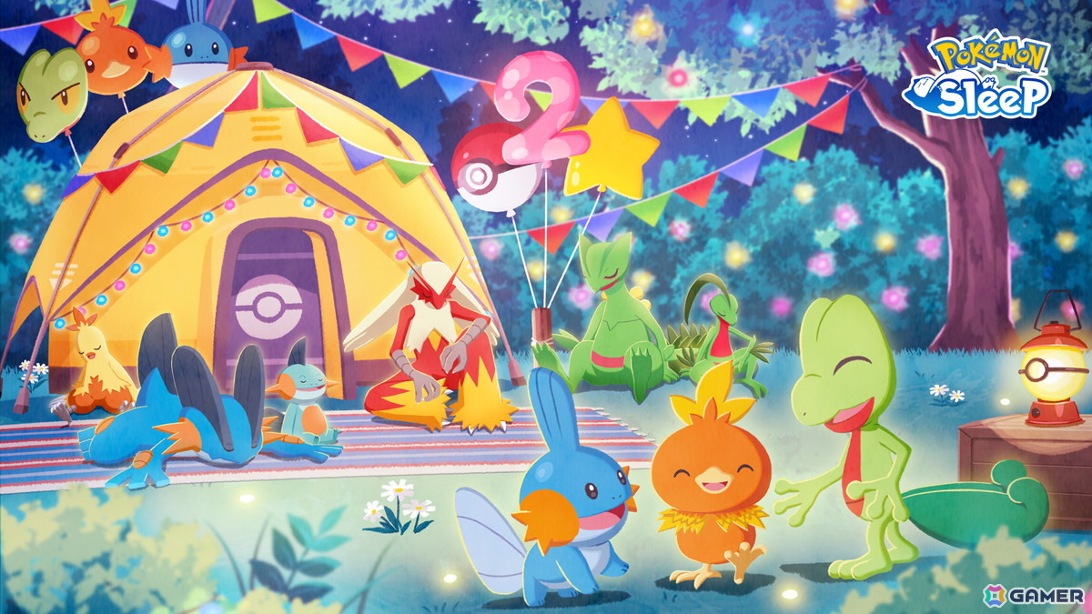 「Pokémon Sleep」グローバルリリース2周年記念の映像が公開!7月14日より開催のイベントではキモリ・アチャモ・ミズゴロウが登場の画像