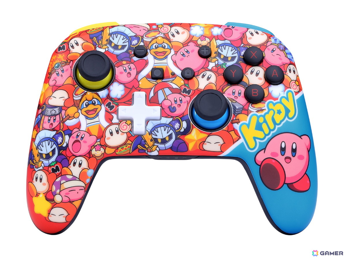 ★タイムセール★ 引取限定 CR翠星のガルガンティア ワイヤレスコントローラー付 星のカービィ」デザインのSwitch用ワイヤレスコントローラーと有線