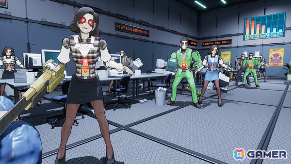 サイボーグJKが巨大ブラック企業をぶっ潰すアクションSTG「ゼンシンマシンガール」が10月23日に発売！の画像100