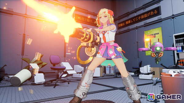 サイボーグJKが巨大ブラック企業をぶっ潰すアクションSTG「ゼンシンマシンガール」が10月23日に発売！の画像