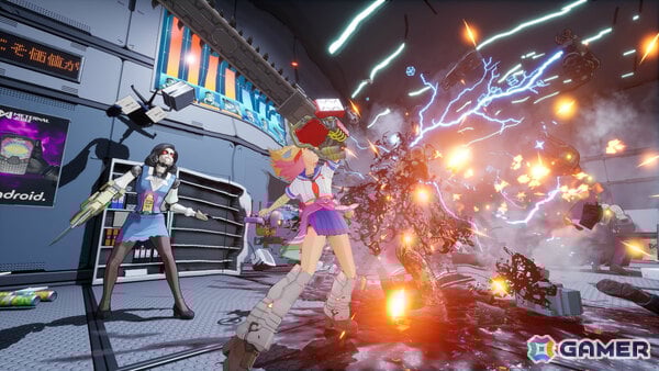 サイボーグJKが巨大ブラック企業をぶっ潰すアクションSTG「ゼンシンマシンガール」が10月23日に発売！の画像