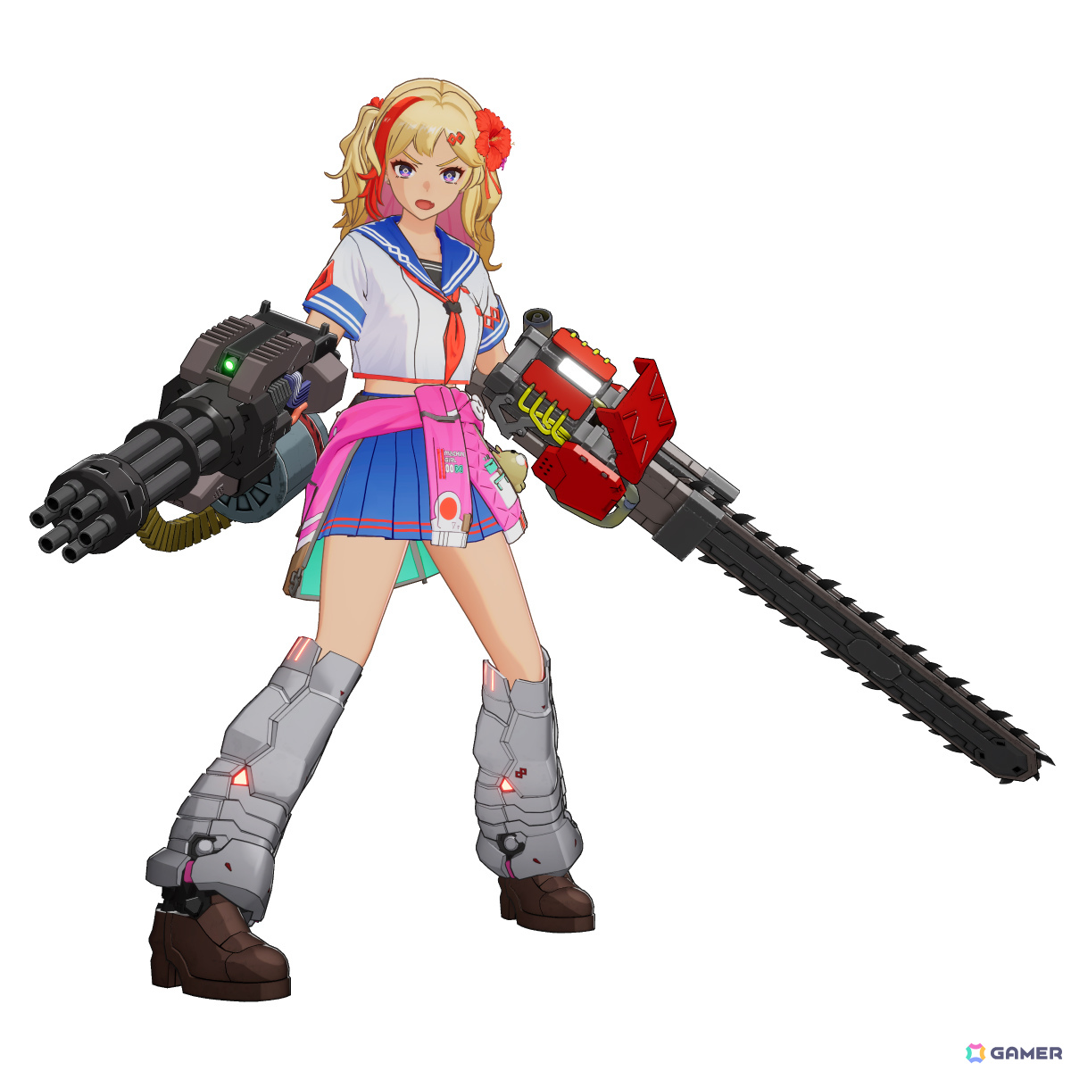サイボーグJKが巨大ブラック企業をぶっ潰すアクションSTG「ゼンシンマシンガール」が10月23日に発売！の画像18