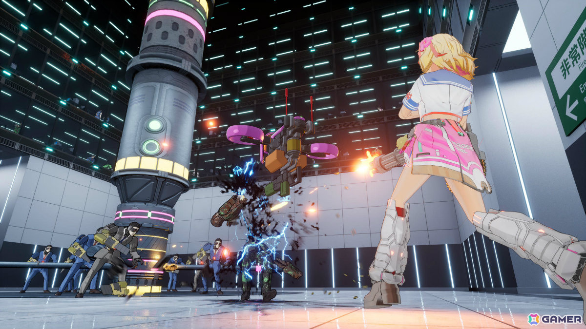 サイボーグJKが巨大ブラック企業をぶっ潰すアクションSTG「ゼンシンマシンガール」が10月23日に発売！の画像45