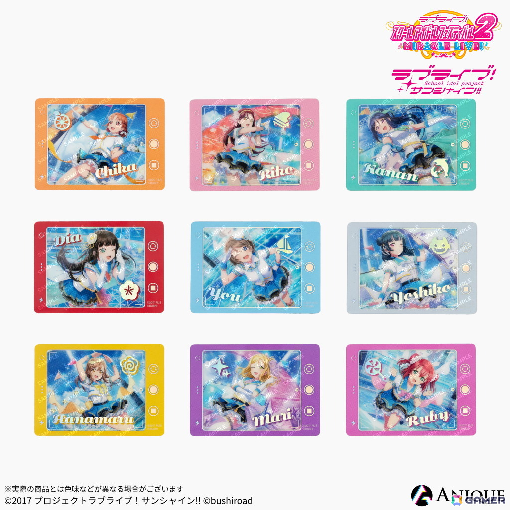 「スクフェス2」のホログラム缶バッジ、スマートフォン風アクスタ・ジュエルクリアカード、スチルカードイラストを使用したポストカードが登場！の画像13