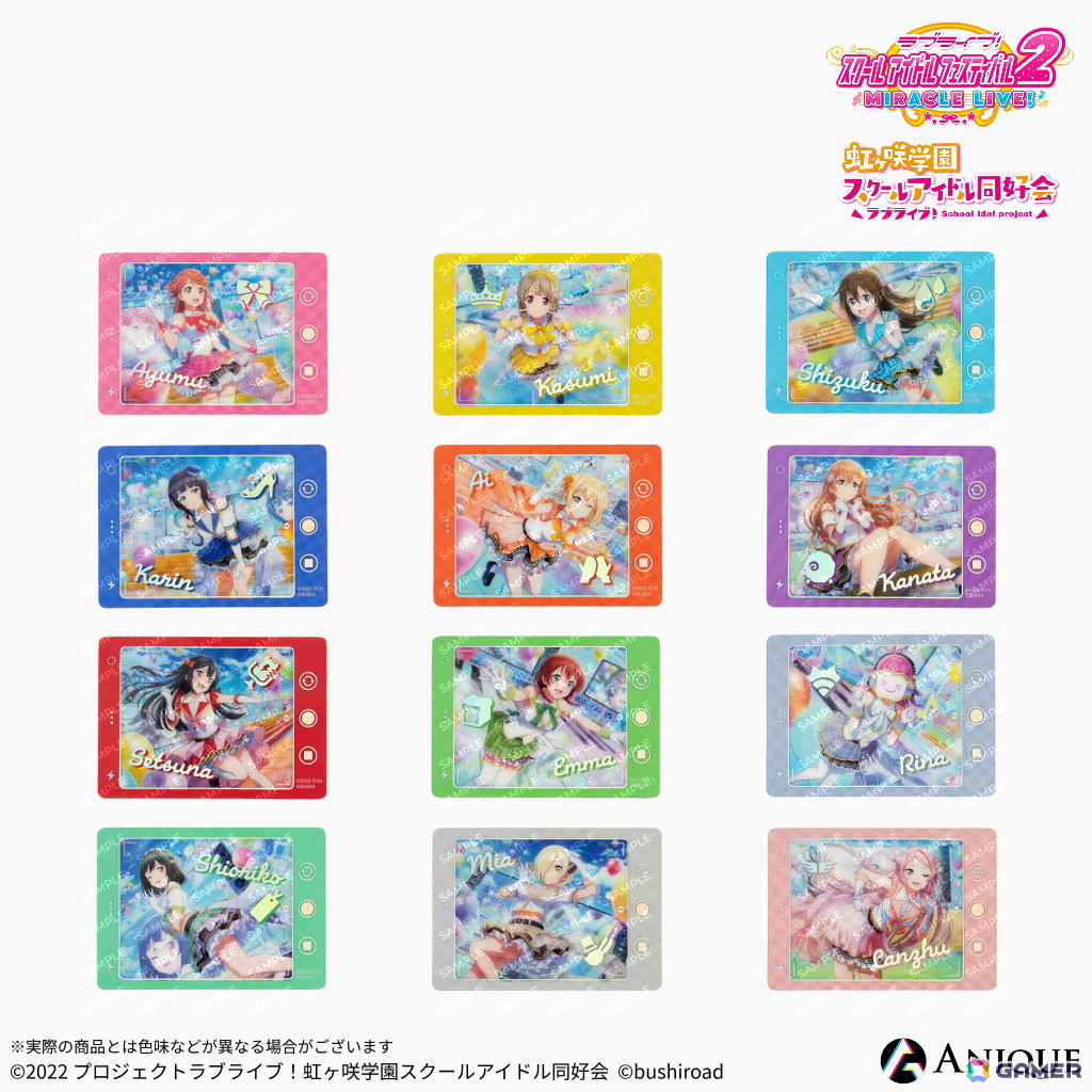 「スクフェス2」のホログラム缶バッジ、スマートフォン風アクスタ・ジュエルクリアカード、スチルカードイラストを使用したポストカードが登場！の画像14