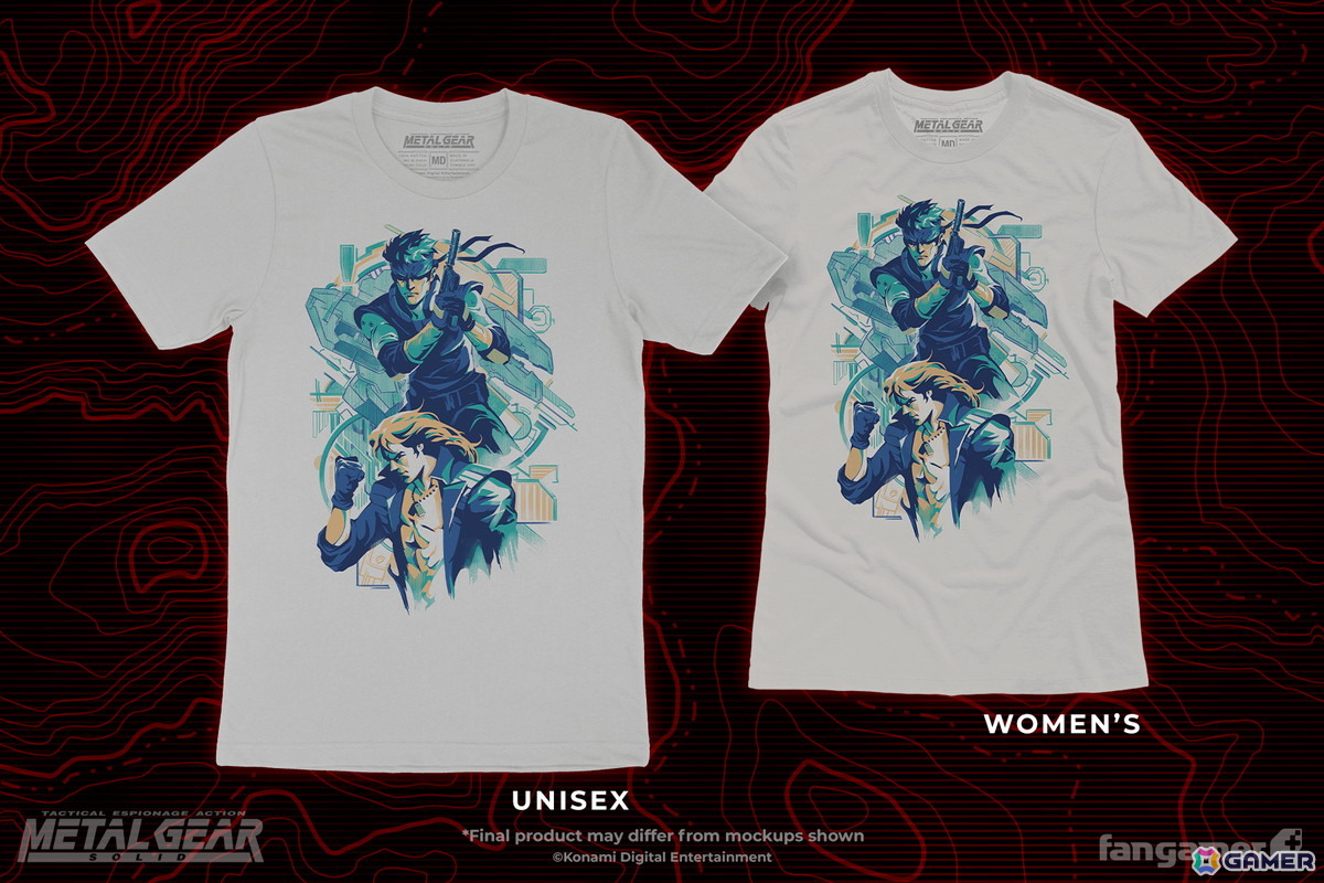 「メタルギア」より「恐るべき子供達 Tシャツ」と「サイボーグ忍者 ピンバッジ」がFangamer Japanにて発売!Tシャツにはステッカーのおまけ付きの画像