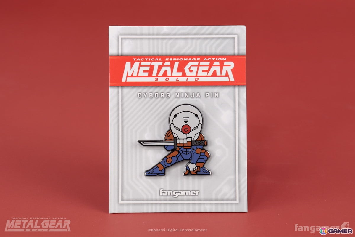 「メタルギア」より「恐るべき子供達 Tシャツ」と「サイボーグ忍者 ピンバッジ」がFangamer Japanにて発売!Tシャツにはステッカーのおまけ付きの画像