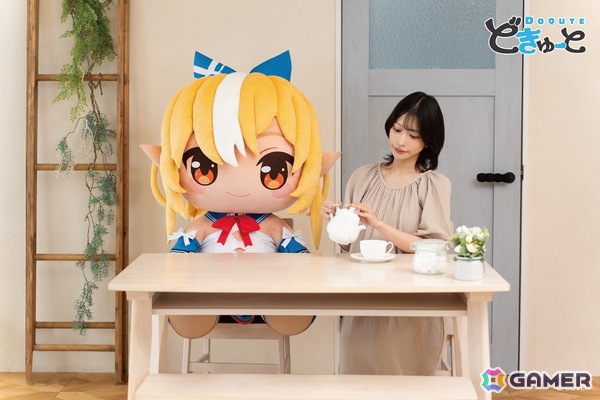 ホロライブプロダクションより兎田ぺこらさん、不知火フレアさん、白銀ノエルさん、宝鐘マリンさんが超特大ぬいぐるみ「どきゅーと」になって登場！の画像