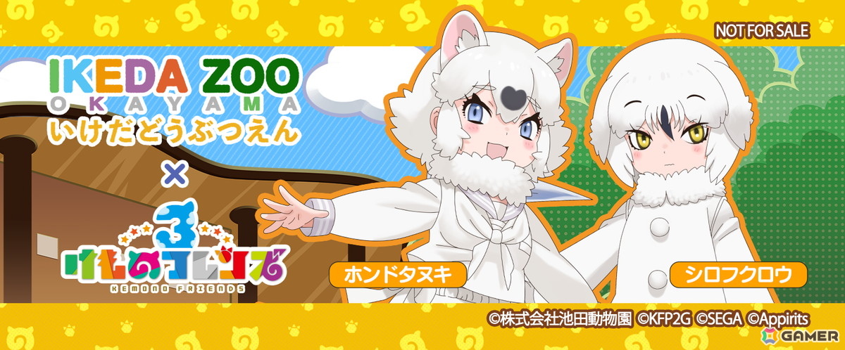 新フレンズのホンドタヌキとシロフクロウが登場！「けものフレンズ3」で「池田動物園（岡山）」とのコラボイベントが7月17日より開催の画像