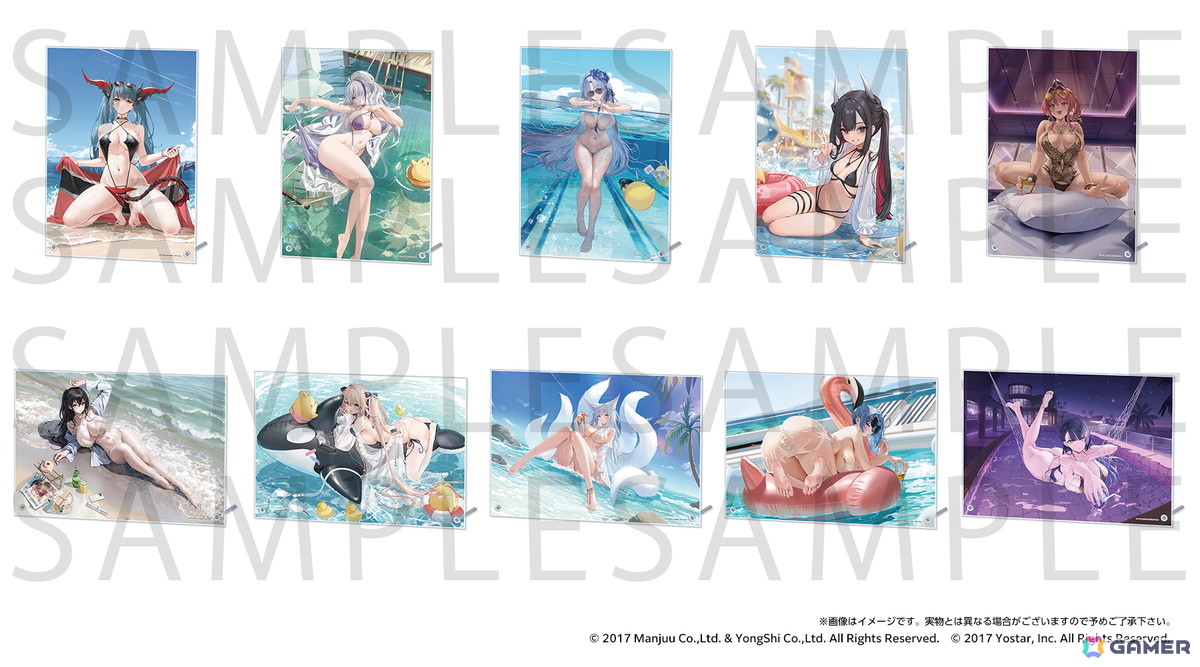 「アズールレーン サマーフェア2025 POP UP STORE」7月25日より開催!テーマは「水着と濡髪」の画像