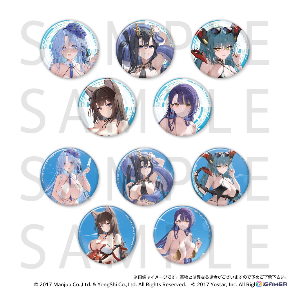 「アズールレーン サマーフェア2025 POP UP STORE」7月25日より開催!テーマは「水着と濡髪」の画像