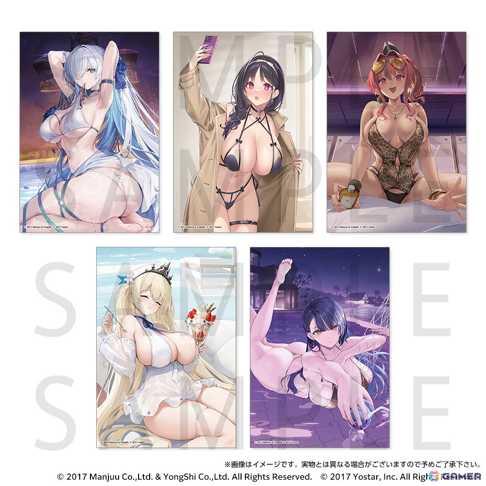 「アズールレーン サマーフェア2025 POP UP STORE」7月25日より開催!テーマは「水着と濡髪」の画像