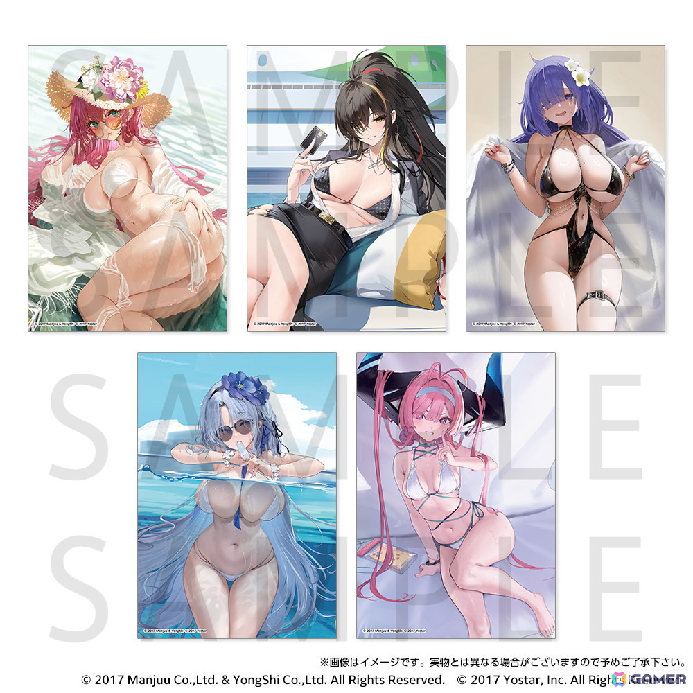 「アズールレーン サマーフェア2025 POP UP STORE」7月25日より開催!テーマは「水着と濡髪」の画像