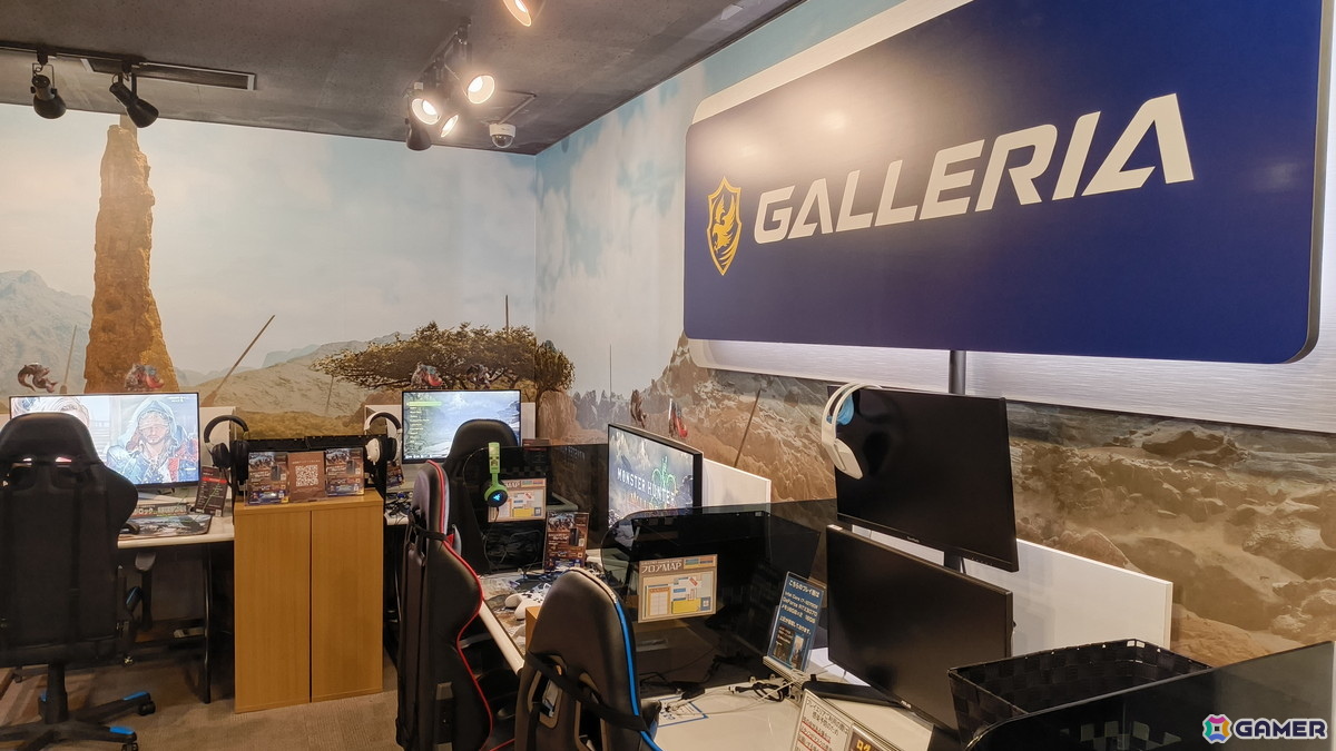 「GALLERIA esports Lounge」と「モンスターハンターワイルズ」のコラボイベントが開催!イャンクックのパネルなど店舗がモンハン仕様にの画像