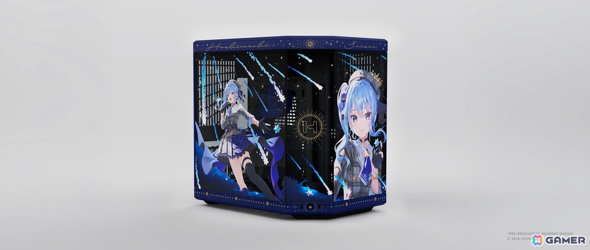 hololive所属VTuberタレント・星街すいせいさんとコラボしたPCケースとキーキャップ&マウスパッドの発売日が7月5日に決定!の画像