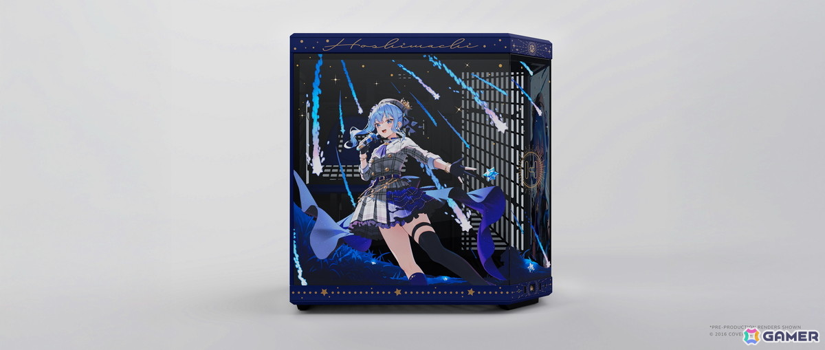 hololive所属VTuberタレント・星街すいせいさんとコラボしたPCケースとキーキャップ&マウスパッドの発売日が7月5日に決定!の画像