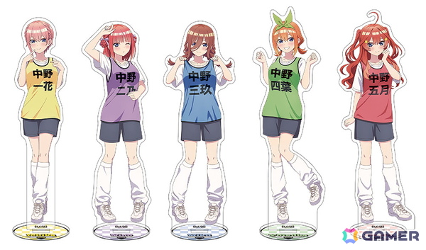 TVスペシャルアニメ「五等分の花嫁＊」より五つ子がビブスを着た新規描き下ろしグッズが登場！アニメイトではブロマイドがもらえるフェアもの画像2