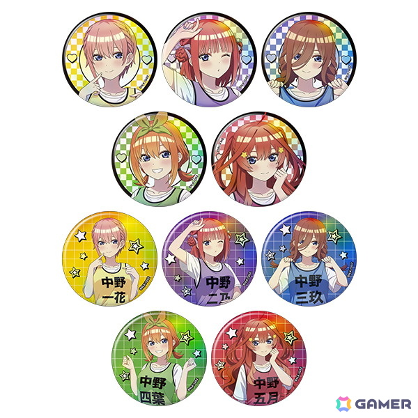 TVスペシャルアニメ「五等分の花嫁*」より五つ子がビブスを着た新規描き下ろしグッズが登場!アニメイトではブロマイドがもらえるフェアもの画像