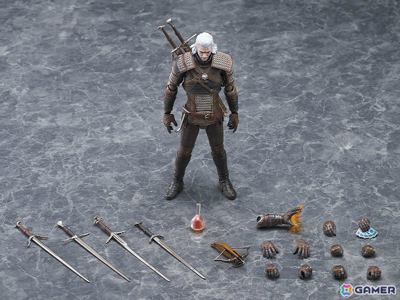 「ウィッチャー3」の主人公・ゲラルトがfigmaになって登場!銀の剣やグウェントなど豊富なパーツも付属の画像