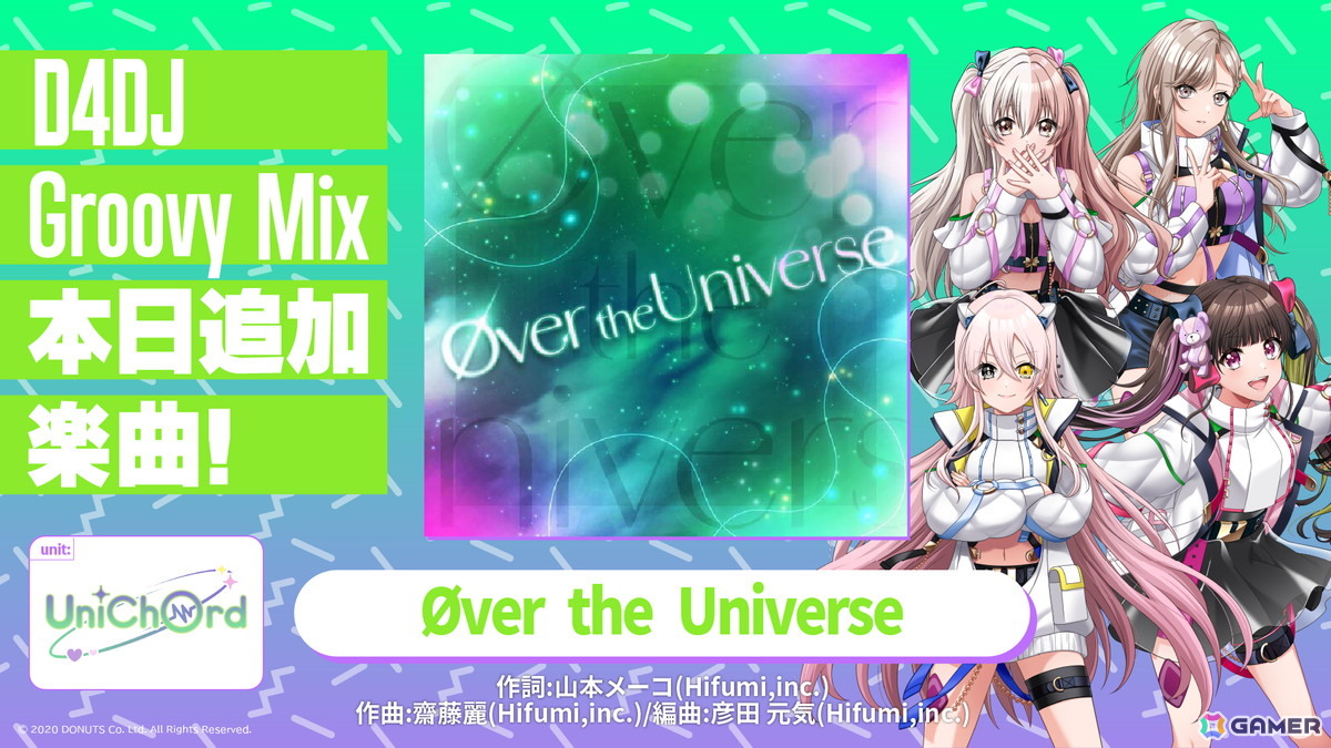 「D4DJ」UniChØrd 1st LIVE「Øver the Universe」が開催!新曲「Øver the Universe」のゲーム実装などの最新情報が発表の画像