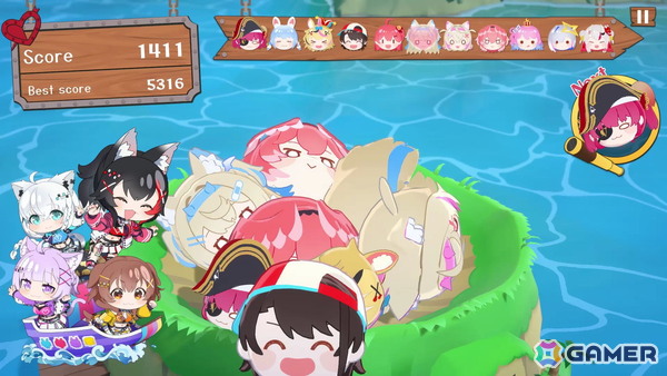 「ホロライブお宝マウンテン」白上フブキさん、大神ミオさん、猫又おかゆさん、戌神ころねさんら「ホロライブゲーマーズ」が実況キャラとして登場！の画像
