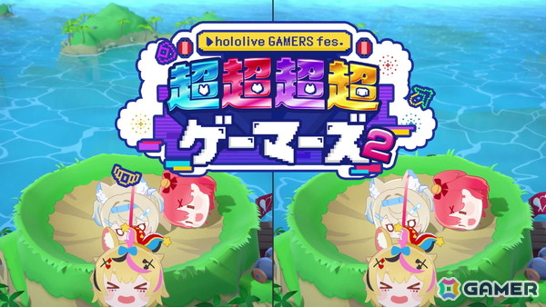 「ホロライブお宝マウンテン」白上フブキさん、大神ミオさん、猫又おかゆさん、戌神ころねさんら「ホロライブゲーマーズ」が実況キャラとして登場！の画像