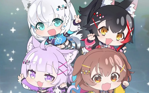 「ホロライブお宝マウンテン」白上フブキさん、大神ミオさん、猫又おかゆさん、戌神ころねさんら「ホロライブゲーマーズ」が実況キャラとして登場！