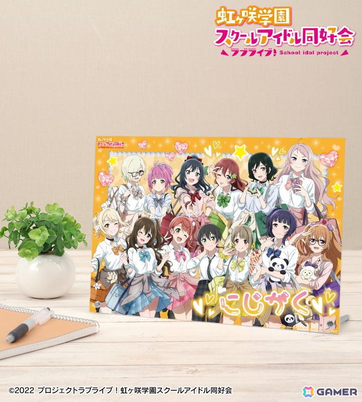 虹ヶ咲学園スクールアイドル同好会描き下ろし ギャル制服ver.ラバーマット1年生 グッズ-デスクマット】ラブライブ！虹ヶ咲学園スクールアイドル
