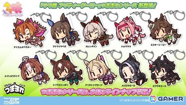 二次元コスパより「ウマ娘 プリティーダービー」のテイエムオペラオーをはじめとした10人ウマ娘たちが「アクリルつままれ」になって登場！の画像1