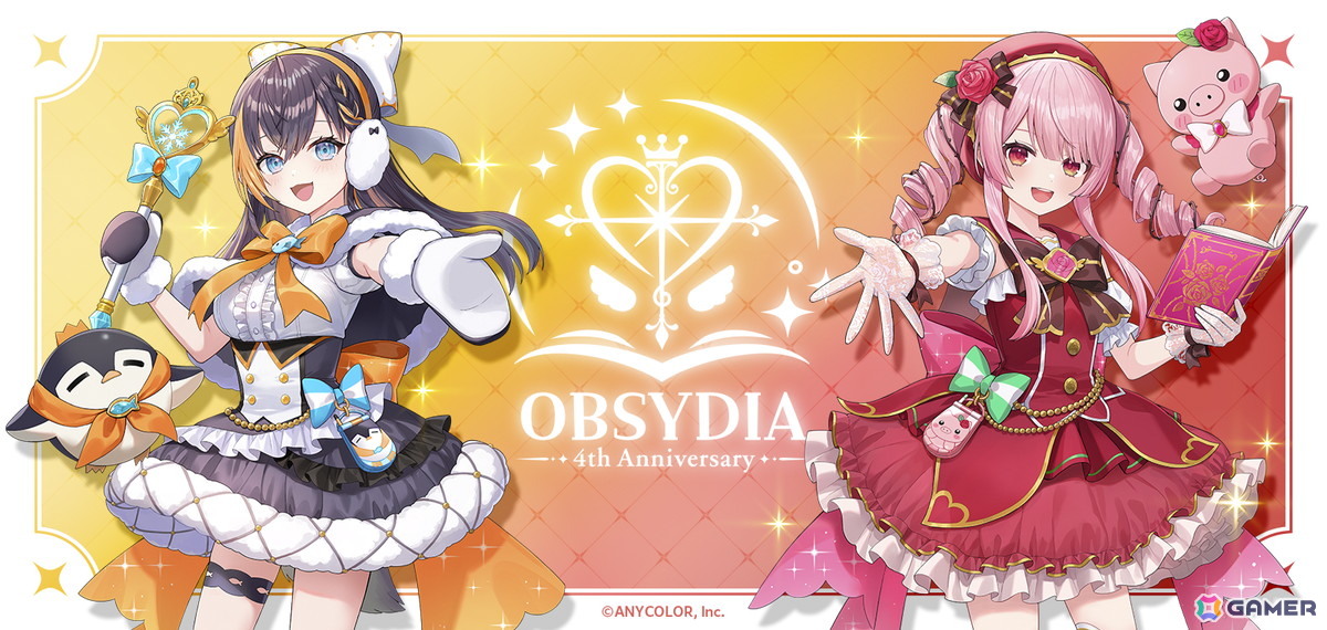 「NIJISANJI EN」に所属する「OBSYDIA」の活動開始4周年を記念したグッズが7月14日13時より予約受付開始!の画像
