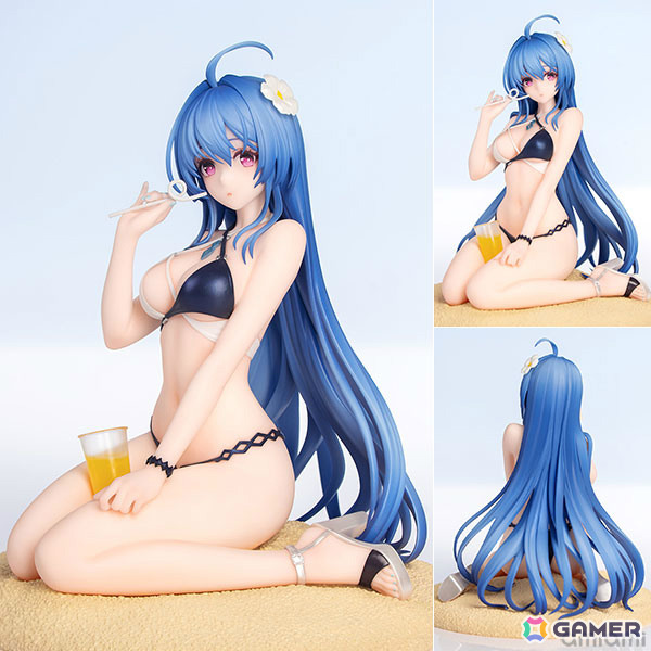 「アズレン」ヘレナが着せ替え“光輝のトライアングルウェーブ”の姿で立体化！パールの質感艶めく水着が繊細なスタイルを引き立てるの画像1