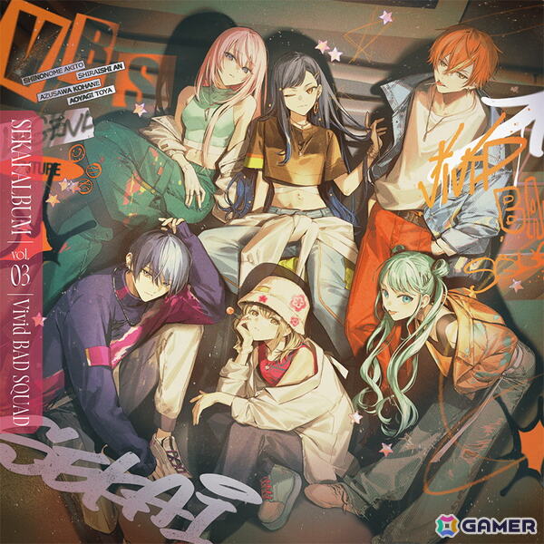 「プロセカ」より「Vivid BAD SQUAD SEKAI ALBUM vol.3」が発売！「恋は戦争」や「酔いどれ知らず」など全12曲を収録の画像