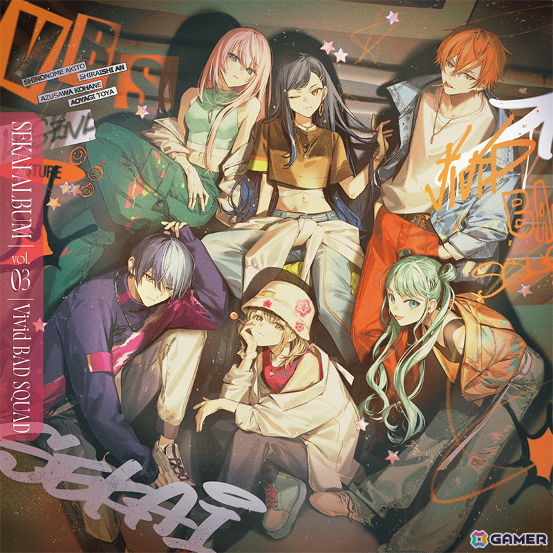 「プロセカ」より「Vivid BAD SQUAD SEKAI ALBUM vol.3」が発売！「恋は戦争」や「酔いどれ知らず」など全12曲を収録の画像1