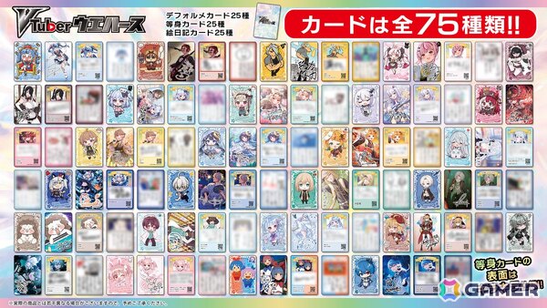 オリジナルカード付き「VTuberウエハース」が7月22日に発売！カード全75種のコンプリートセットが当たるプレゼントキャンペーンもの画像2