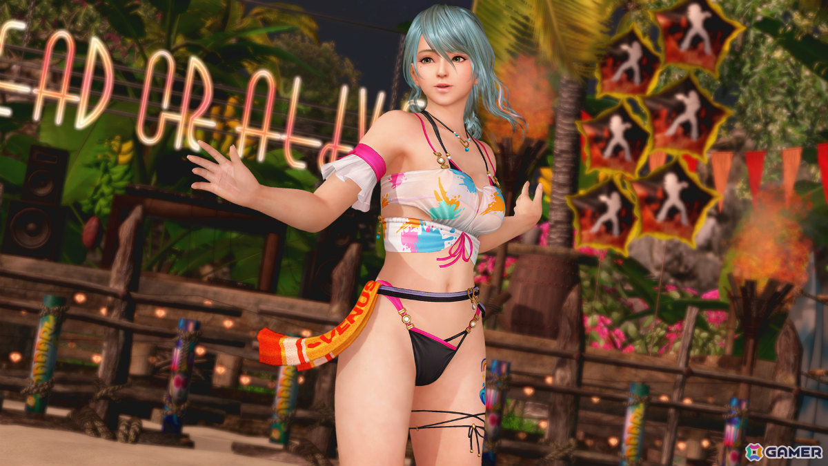 「DEAD OR ALIVE XVV」音楽フェスをイメージしたSSR水着「サマー・アンコール」が登場！なつかしコーデガチャが最大140連無料となるキャンペーンもの画像3