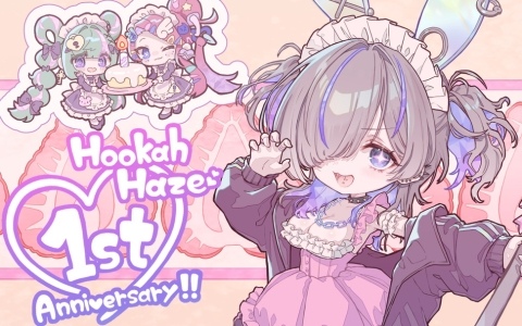「Hookah Haze」開店1周年記念イラストが公開！ユーザーから募集したメッセージや質問にキャラが答えるシナリオ映像も
