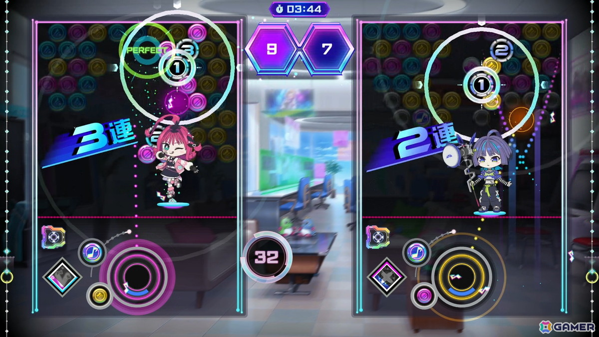 タイトーの新作はバブルシューティングパズルと音楽ゲームのMIX!「QQQbeats!!!」がSwitchダウンロード専用で2025年秋に登場の画像