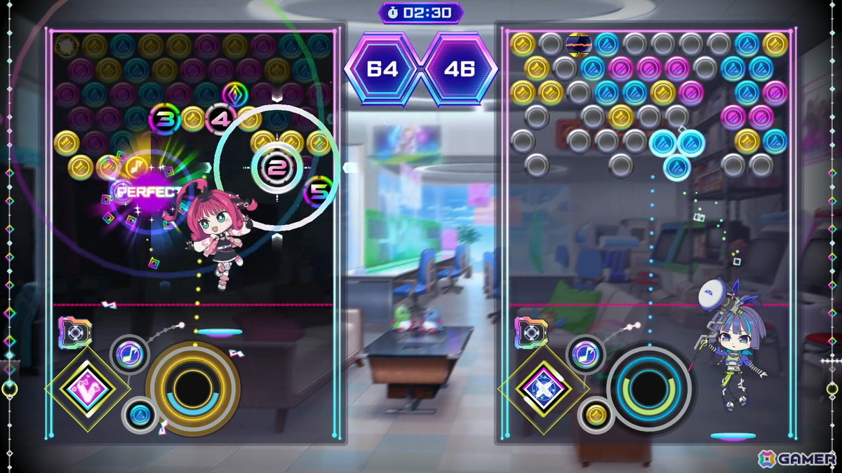 タイトーの新作はバブルシューティングパズルと音楽ゲームのMIX!「QQQbeats!!!」がSwitchダウンロード専用で2025年秋に登場の画像