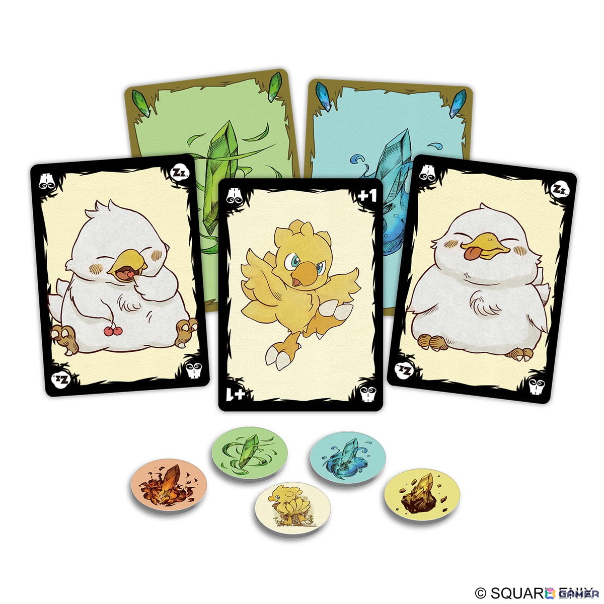 カードゲーム「チョコボのクリスタルハント」「チョコボのダンジョン&モンスターズ」がセットになって11月29日に発売!の画像
